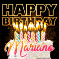 Mariano - Animated Happy Birthday Cake GIF for WhatsApp