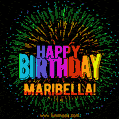 New Bursting with Colors Happy Birthday Maribella GIF and Video with Music