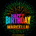New Bursting with Colors Happy Birthday Maricella GIF and Video with Music
