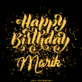 Happy Birthday Card for Marik - Download GIF and Send for Free