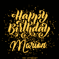 Happy Birthday Card for Marion - Download GIF and Send for Free