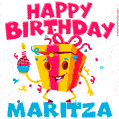 Funny Happy Birthday Maritza GIF