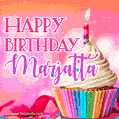Happy Birthday Marjatta - Lovely Animated GIF