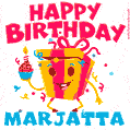 Funny Happy Birthday Marjatta GIF