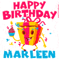 Funny Happy Birthday Marleen GIF