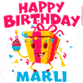 Funny Happy Birthday Marli GIF