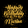 Happy Birthday Card for Marlon - Download GIF and Send for Free