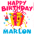Funny Happy Birthday Marlon GIF