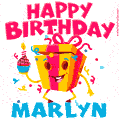 Funny Happy Birthday Marlyn GIF