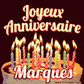 Joyeux anniversaire Marques GIF