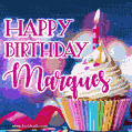 Happy Birthday Marques - Lovely Animated GIF