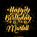 Happy Birthday Card for Martell - Download GIF and Send for Free