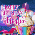 Happy Birthday Martez - Lovely Animated GIF