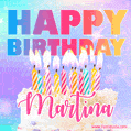 Funny Happy Birthday Martina GIF