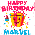 Funny Happy Birthday Marvel GIF
