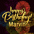 Happy Birthday, Marvin! Celebrate with joy, colorful fireworks, and unforgettable moments.