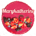 Happy Birthday Cake with Name Marykatherine - Free Download