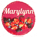 Happy Birthday Cake with Name Marylynn - Free Download