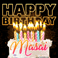 Masai - Animated Happy Birthday Cake GIF for WhatsApp