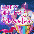 Happy Birthday Massimiliano - Lovely Animated GIF