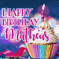 Happy Birthday Matheus - Lovely Animated GIF