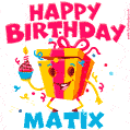 Funny Happy Birthday Matix GIF