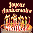 Joyeux anniversaire Mattheo GIF