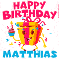 Funny Happy Birthday Matthias GIF