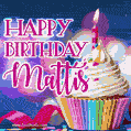 Happy Birthday Mattis - Lovely Animated GIF