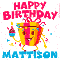 Funny Happy Birthday Mattison GIF