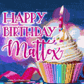 Happy Birthday Mattox - Lovely Animated GIF