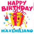 Funny Happy Birthday Maxemiliano GIF