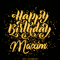 Happy Birthday Card for Maxim - Download GIF and Send for Free