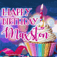 Happy Birthday Maxston - Lovely Animated GIF