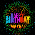 New Bursting with Colors Happy Birthday Mayra GIF and Video with Music