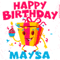 Funny Happy Birthday Maysa GIF