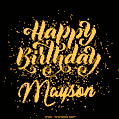 Happy Birthday Card for Mayson - Download GIF and Send for Free