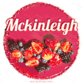 Happy Birthday Cake with Name Mckinleigh - Free Download