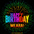 New Bursting with Colors Happy Birthday Meara GIF and Video with Music