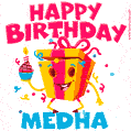 Funny Happy Birthday Medha GIF
