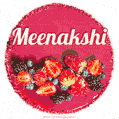Happy Birthday Cake with Name Meenakshi - Free Download