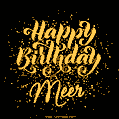 Happy Birthday Card for Meer - Download GIF and Send for Free