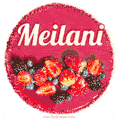 Happy Birthday Cake with Name Meilani - Free Download