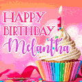 Happy Birthday Melantha - Lovely Animated GIF