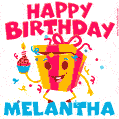 Funny Happy Birthday Melantha GIF