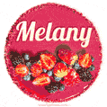 Happy Birthday Cake with Name Melany - Free Download