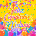 Feliz Cumpleaños Melany (GIF)