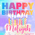 Funny Happy Birthday Meliyah GIF