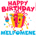Funny Happy Birthday Melpomene GIF