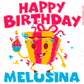 Funny Happy Birthday Melusina GIF